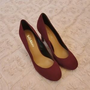 Kelly & Katie size 8 suede high heel shoes